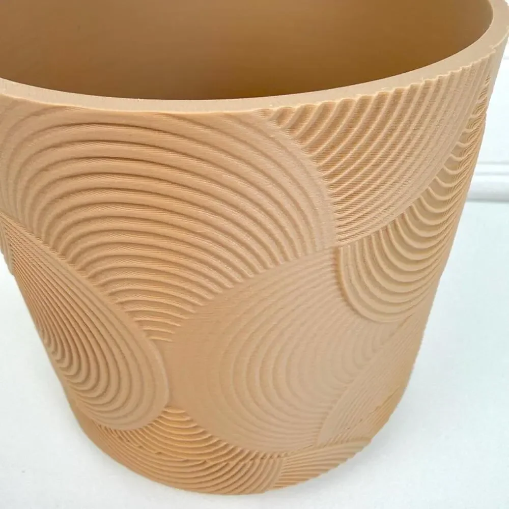 Boho Desktop Planter, Indoor Plant Pot, Tabletop Planter, Art Deco Style